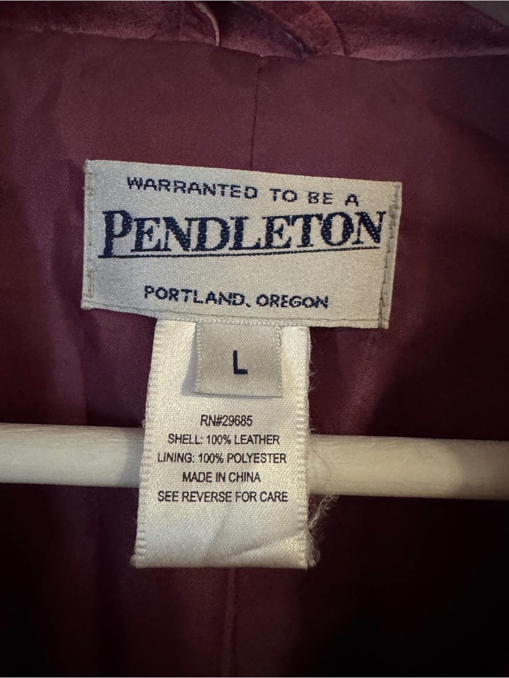Pendleton Mauve Suede Button-Front Jacket - Picture 2 of 5